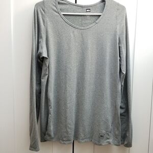 REI Women's Gray Athliesure Active Long Sleeve Shirt, XL